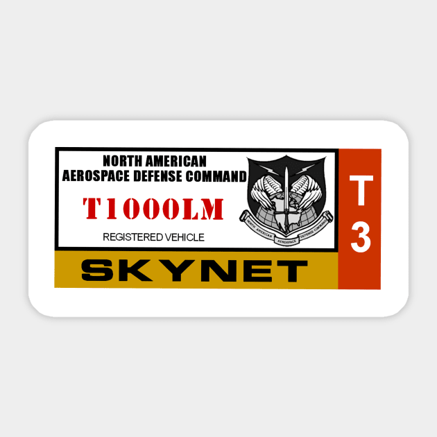 Skynet Parking Permit Sticker by Starbase79